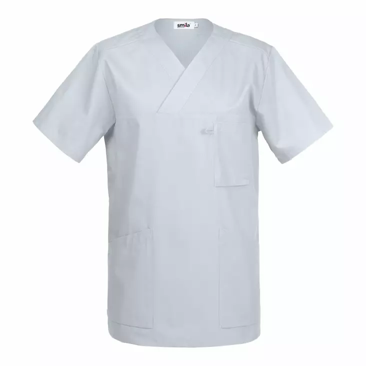 Smila 70101 Astor v-tunic, white - Smila Työvaatteet - 70101-01 - 1