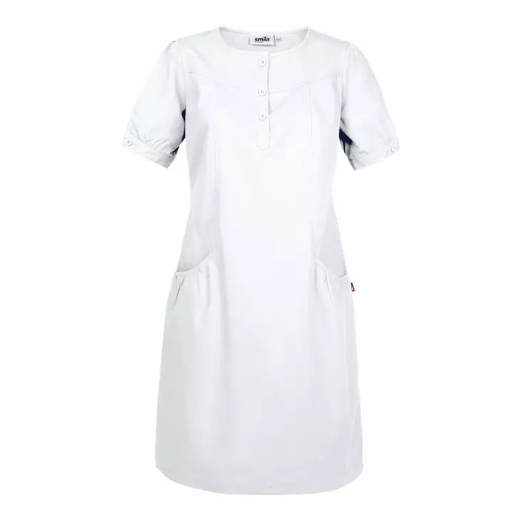 Smila 70162 Asta dress w, white - Smila Työvaatteet - 70162-01 - 1
