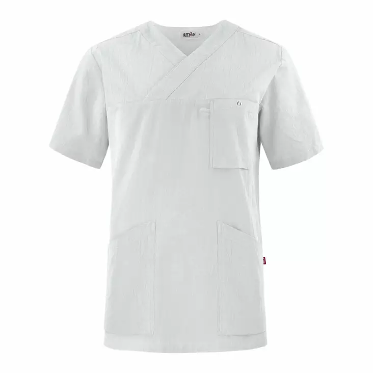 Smila 77801 Calle v-tunic, white - Smila Työvaatteet - 77801-01 - 1