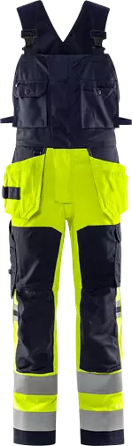 Fristads Flamestat HV rakentajan stretch avohaalari LK2 1170 ATHF, Neonkeltainen/Tummansininen - Fristads Palosuojatut työvaatteet - 301782-171 - 1