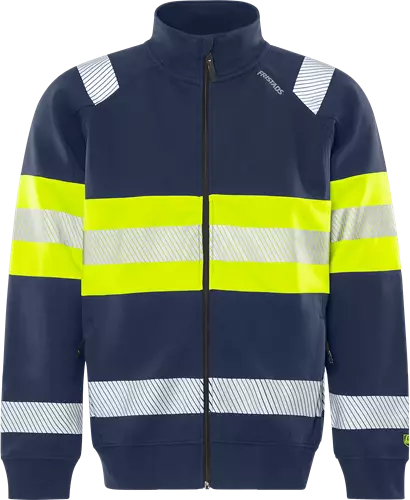 Fristads HV collegetakki LK1 7531 GKC, Neonkeltainen/Tummansininen - Fristads Huomiopaidat - 301562-171 - 1