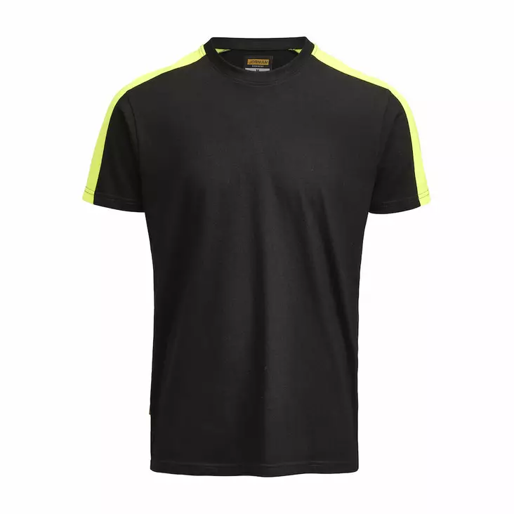 Jobman 5264 T-Paita, Musta/keltainen - Jobman Työvaatteet - 65526410-9921 - 1