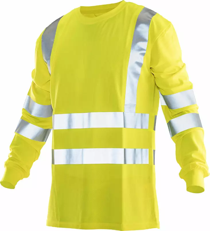 Jobman 5593 Pitkähihainen paita Hi-Vis, keltainen - Jobman Huomiotyövaatteet - 65559351-2121 - 1