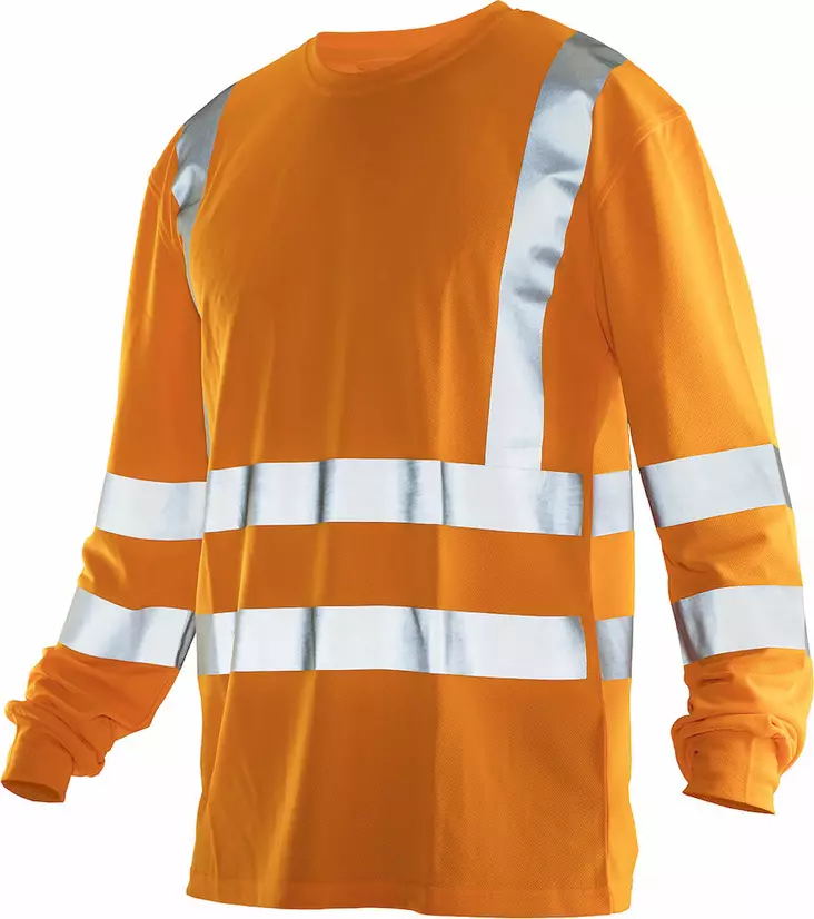 Jobman 5593 Pitkähihainen paita Hi-Vis, oranssi - Jobman Huomiotyövaatteet - 65559351-3131 - 1