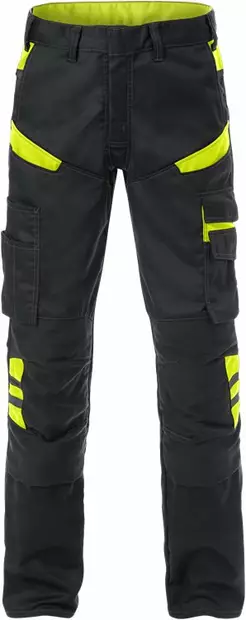 Fristads Housut 2555 STFP, Musta/Keltainen - Fristads Työhousut - 129482-982 - 1