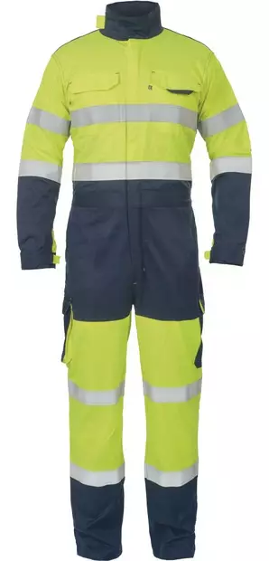 Cerva MULTINORM PICK PM HV Overall, Yellow/Navy - Kaikki Palosuojatut työvaatemerkit - 0356002272 - 1