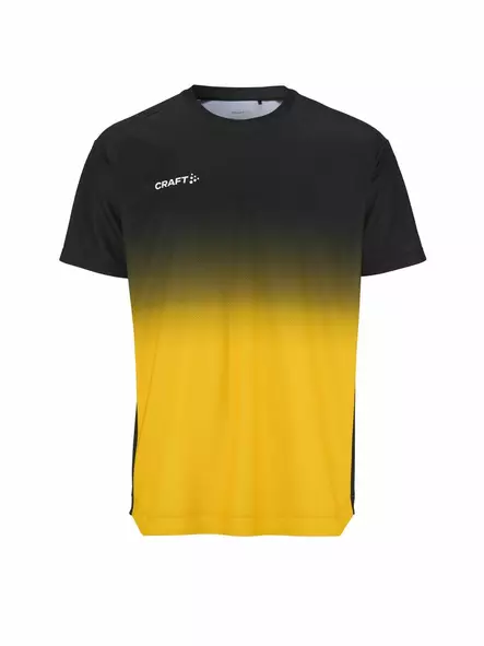 Craft Evolve 2.0 Structured Graphic Jersey M, Black/Sweden Yellow - Craft Vaatteet - 1915638-999552 - 1