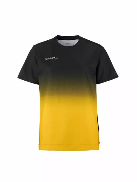 Craft Evolve 2.0 Structured Graphic Jersey W, Black/Sweden Yellow - Craft Vaatteet - 1915639-999552 - 1