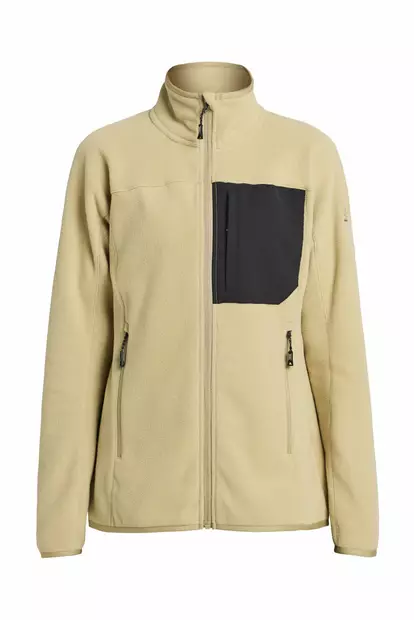 Tenson Himalaya Full Zip Pocket Fleece Women, Beige - Tenson Vaatteet - 465018220-812 - 1