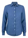 C&B Summerland Linen Shirt Ladies, Dream Blue - Cutter & Buck Vaatteet - 352409-512 - 1
