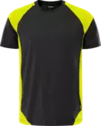 Fristads Heavy t-paita 7046 GTM, Musta/Neonkeltainen - Fristads Huomiopaidat - 300505-982 - 1