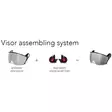 Kask Zen Visor Kit kirkas - Tarvikkeet ja Varaosat Päänsuojaimille - WKI00002 - 6