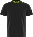 Fristads Heavy stretch T-paita 7553 GTME, Musta/Neonkeltainen - Fristads Huomiopaidat - 301427-982 - 1
