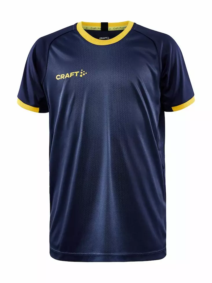 Craft Progress 2.0 Graphic Jersey JR, Navy/Sweden Yellow - Urheiluvaatteet - 1910180-390552 - 1