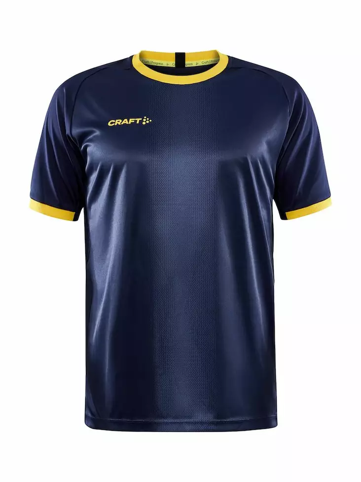Craft Progress 2.0 Graphic Jersey M, Navy/Sweden Yellow - Urheiluvaatteet - 1910178-390552 - 1