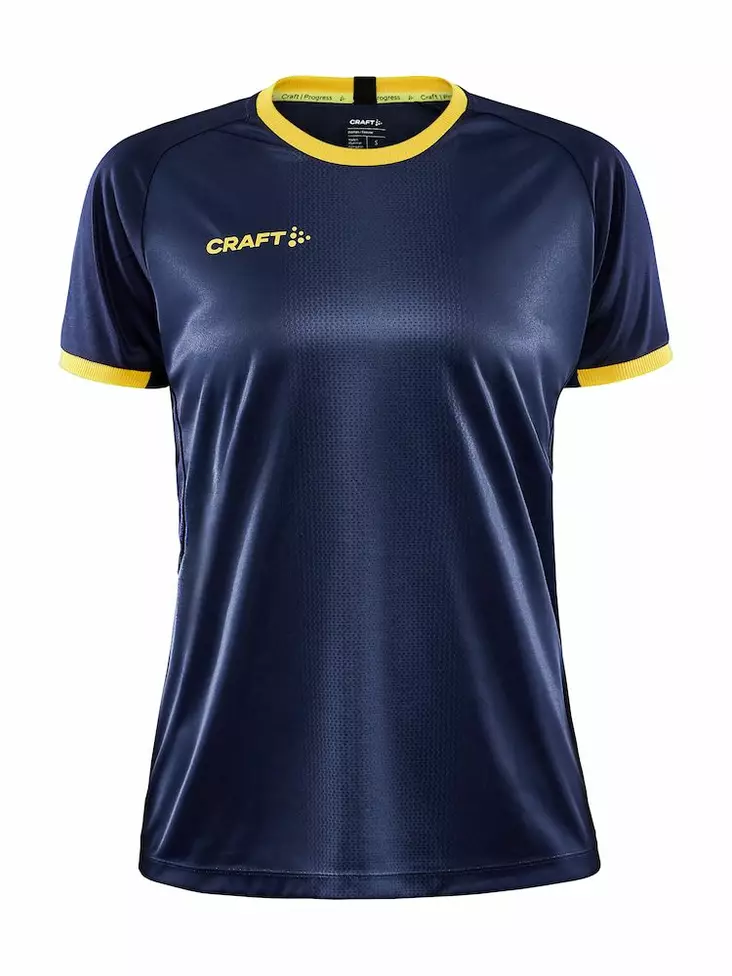 Craft Progress 2.0 Graphic Jersey W, Navy/Sweden Yellow - Urheiluvaatteet - 1910179-390552 - 1