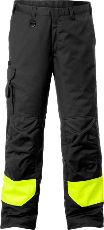 Fristads Housut 2145 PR54, Musta/Keltainen - Fristads Työhousut - 121611-982 - 1