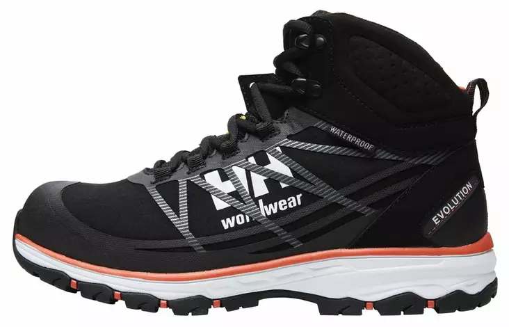 Helly Hansen Chelsea Evolution Mid, Musta/Oranssi - Helly Hansen Turvakengät - 78262-992 - 1