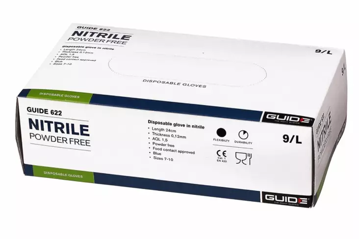 Kertakäyttökäsine Guide 622, 100kpl/pkt - Kertakäyttökäsineet - GD-622 - 1