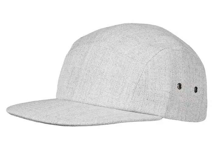 MPH 5-PANEL lippalakki, Meleerattu harmaa - Kaikki Profiilivaatemerkit - 10008-42 - 1