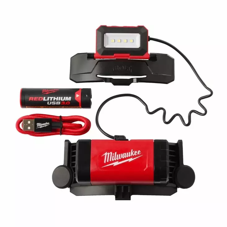 Milwaukee USB-Ladattava BOLT Kypärävalaisin 600 lumenia L4 BOLTHL-301 - Otsalamput - 4933479902 - 1