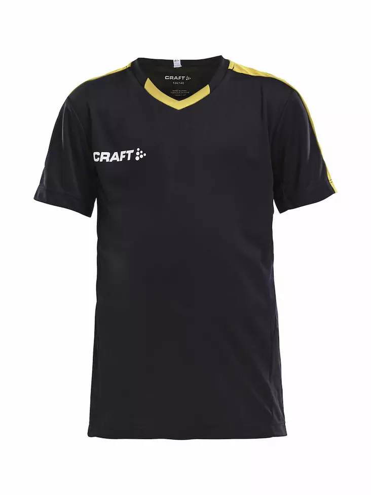 PROGRESS Jersey Contrast JR, BLACK/SWEDEN YELLOW - Craft Vaatteet - 1905583-9552 - 1