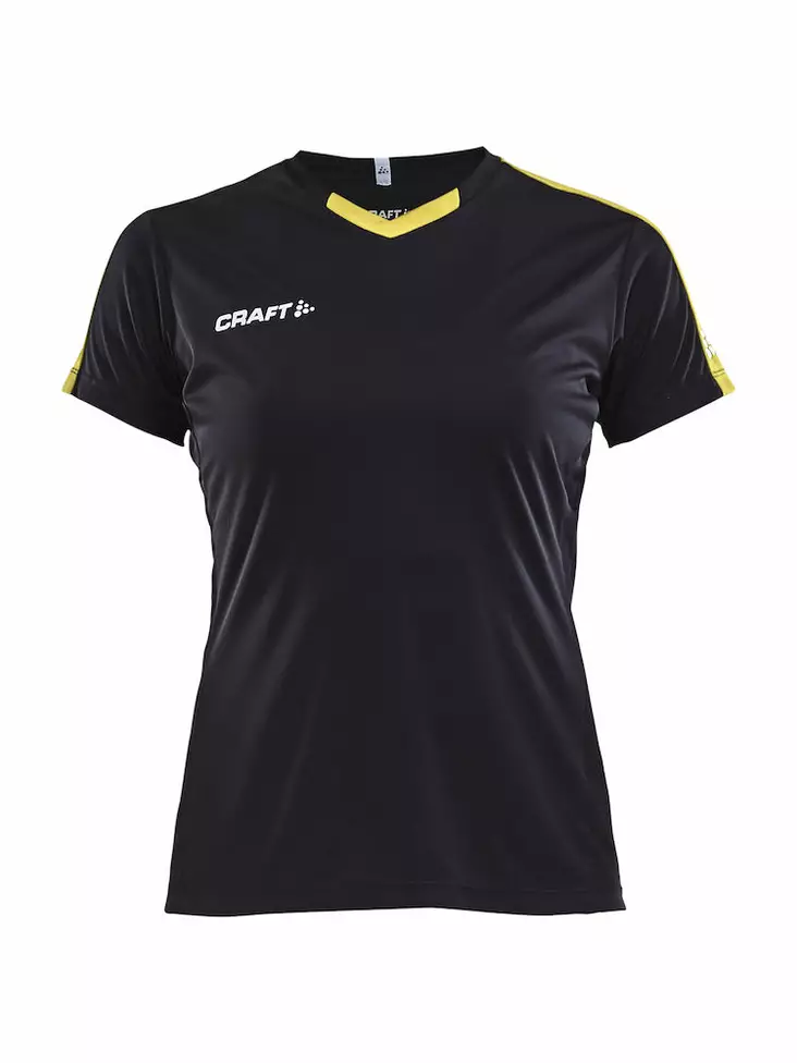 PROGRESS Jersey Contrast WMN, BLACK/SWEDEN YELLOW - Craft Vaatteet - 1905567-9552 - 1
