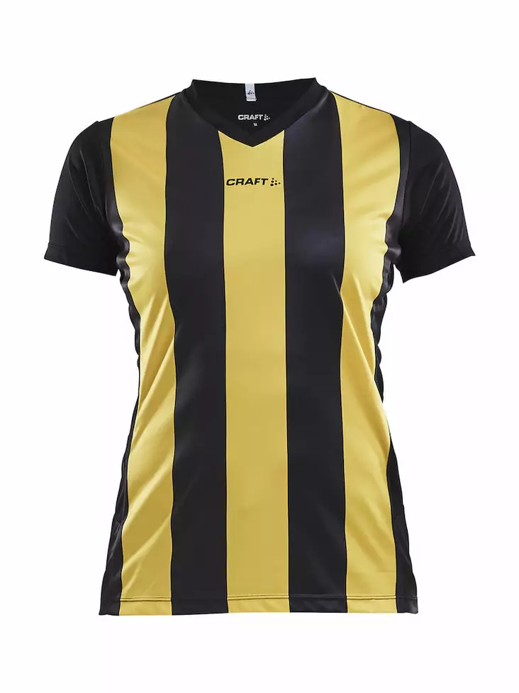 PROGRESS Jersey Stripe WMN, BLACK/SWEDEN YELLOW - Craft Vaatteet - 1905568-9552 - 1