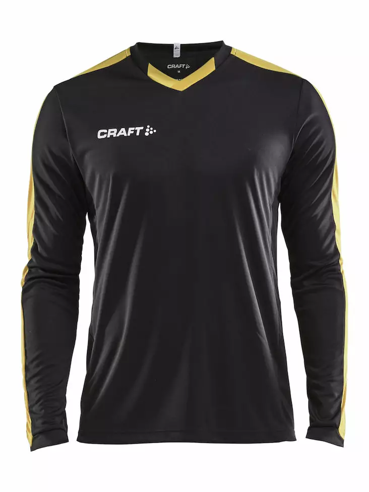 Progress Jersey Contrast LS M, Black/Sweden Yellow - Craft Vaatteet - 1906887-9552 - 1