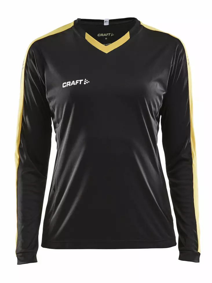 Progress Jersey Contrast LS W, Black/Sweden Yellow - Craft Vaatteet - 1906888-9552 - 1