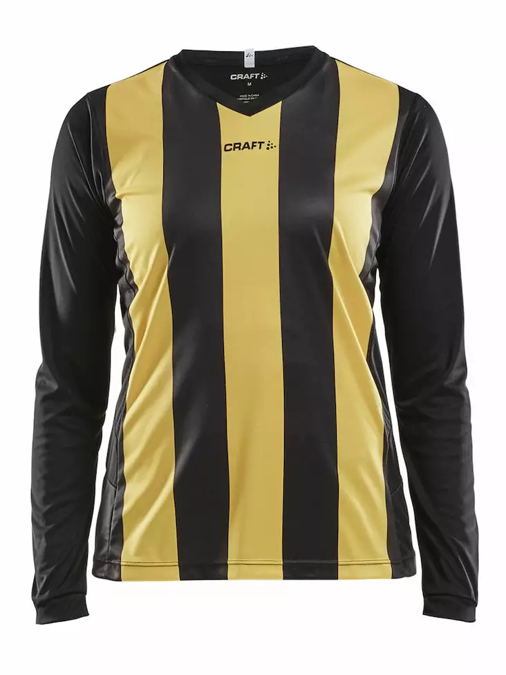 Progress Jersey Stripe LS W, Black/Sweden Yellow - Craft Vaatteet - 1906891-9552 - 1