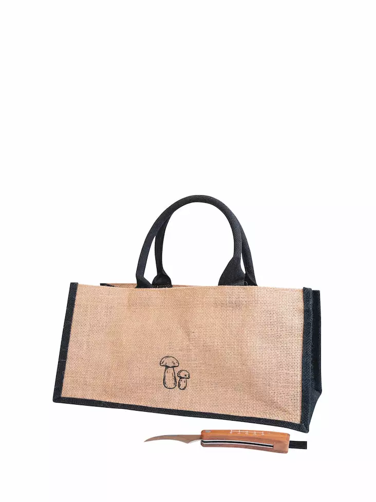 Sagaform Karl-Johan laukku sieniveitsellä - Tekstiilit ja Laukut - 5018342 - 1