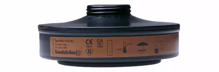 Sundström SR 518 A2 Kaasusuodatin SR 500 puhaltimelle - Sundström hengityksensuojaimet - H02-7012 - 1