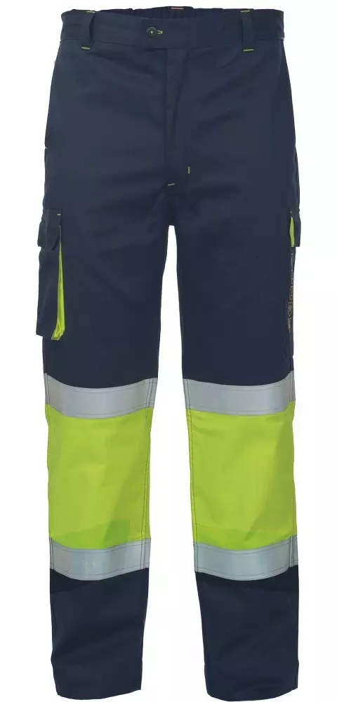 Cerva MULTINORM STRIP FR HV Pants, Yellow/Navy - Kaikki Palosuojatut työvaatemerkit - 0352010272 - 1