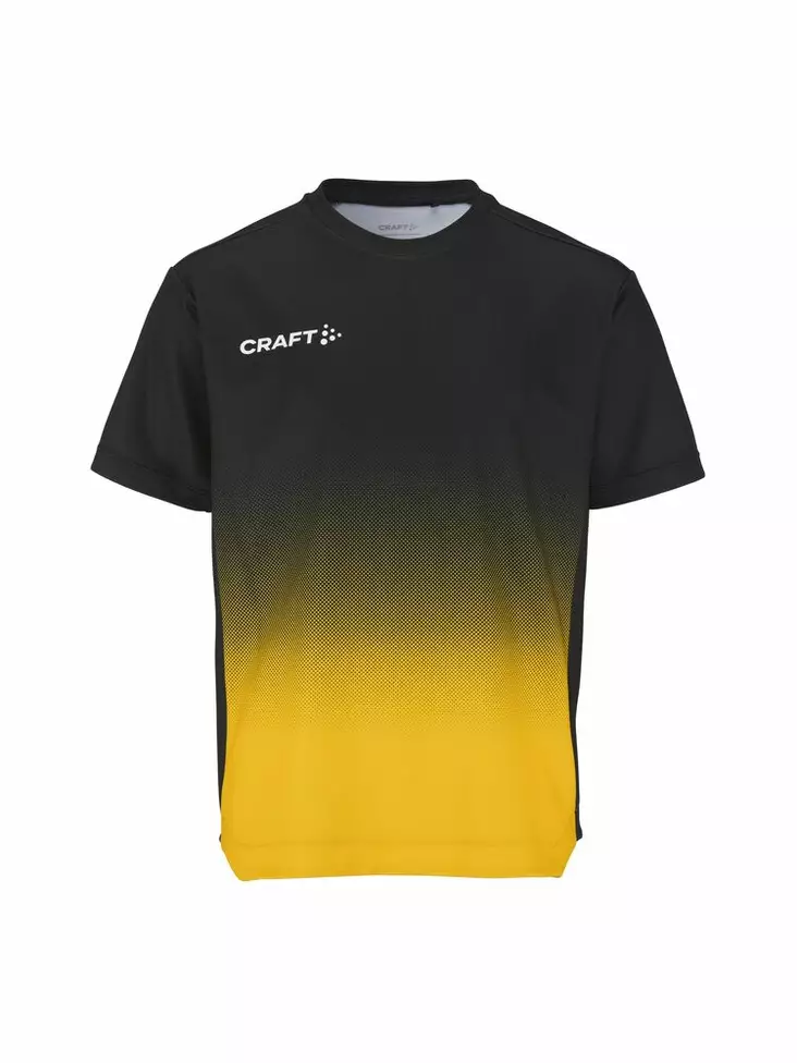 Craft Evolve 2.0 Structured Graphic Jersey JR, Black/Sweden Yellow - Craft Vaatteet - 1915640-999552 - 1