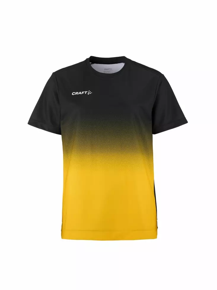 Craft Evolve 2.0 Structured Graphic Jersey W, Black/Sweden Yellow - Craft Vaatteet - 1915639-999552 - 1