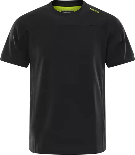 Fristads Tekninen T-paita 7554 GPIN, Musta/Neonkeltainen - Fristads Huomiopaidat - 301428-982 - 1