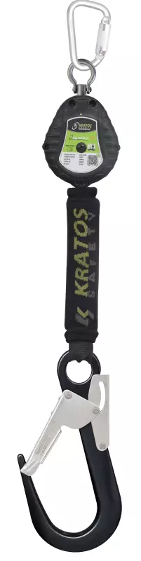 Kratos Olympe-S2, Retractable fall arrester with polymer casing and webbing lanyard Lg.2m - Kratos putoamissuojaimet - FA2050302 - 1
