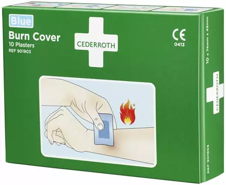 Cederroth 901903 Palovammalaastari Burn Cover 74x45mm, 10kpl/pkt - Ensiaputuotteet - 901903 - 1