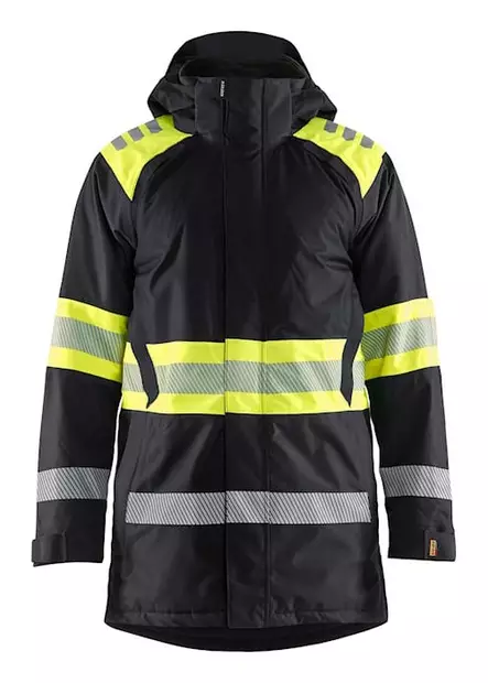 Blåkläder 4485 Highvis talviparkatakki, musta/keltainen - Blåkläder Huomiotyövaatteet - 448519779933 - 1