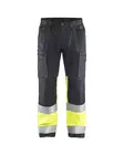 Blåkläder Highvis housut stretch Harmaa/Huomio keltainen - Blåkläder Huomiotyövaatteet - 155118119633 - 1