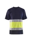 Blåkläder Highvis t-paita Mariininsininen/Huomio keltainen - Blåkläder Huomiotyövaatteet - 338710308833 - 1