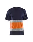 Blåkläder Highvis t-paita Mariininsininen/Huomio oranssi - Blåkläder Huomiotyövaatteet - 338710308853 - 1