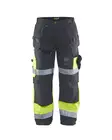 Blåkläder X1500 Highvis riipputaskuhousut Harmaa/Huomio keltainen - Blåkläder Huomiotyövaatteet - 150818609633 - 1