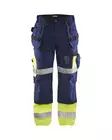 Blåkläder X1500 Highvis riipputaskuhousut Mariininsininen/Huomio keltainen - Blåkläder Huomiotyövaatteet - 150818608933 - 1