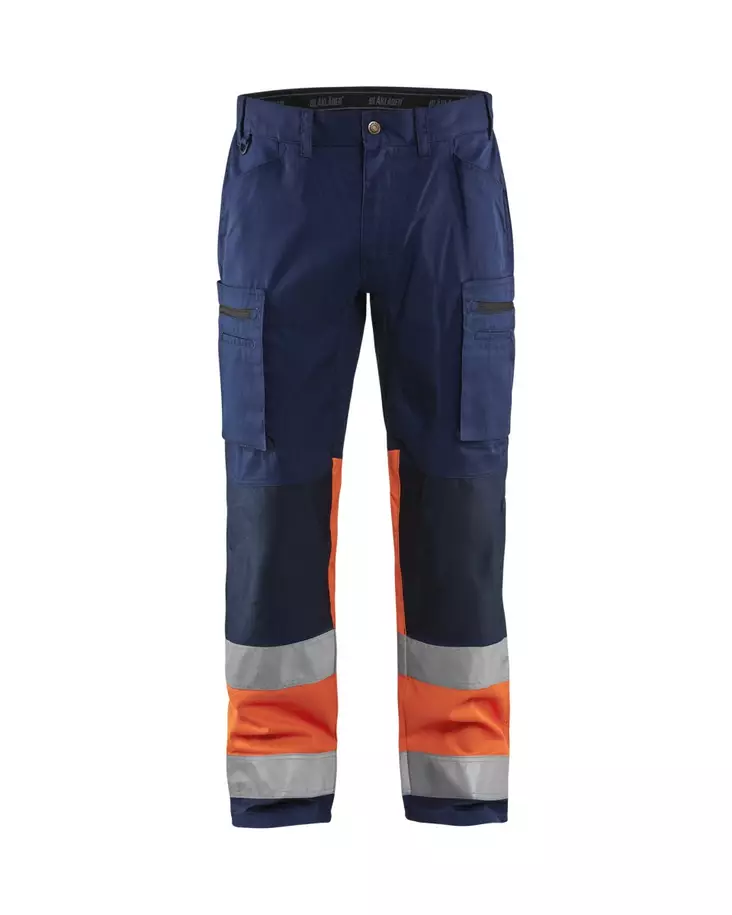 Blåkläder Highvis housut stretch Mariininsininen/Huomio oranssi - Blåkläder Huomiotyövaatteet - 155118118953 - 1