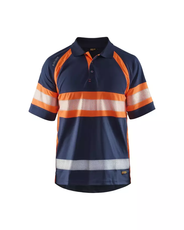 Blåkläder Highvis piképaita Mariininsininen/Huomio oranssi - Blåkläder Huomiotyövaatteet - 333810518953 - 1