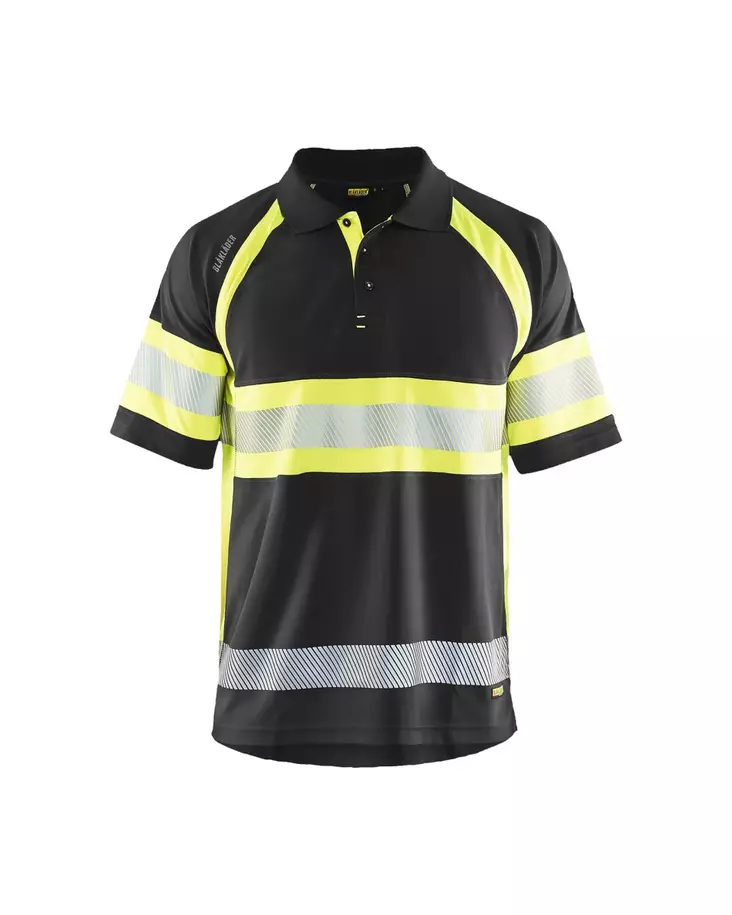 Blåkläder Highvis piképaita Musta/Huomio keltainen - Blåkläder Huomiotyövaatteet - 333810519933 - 1