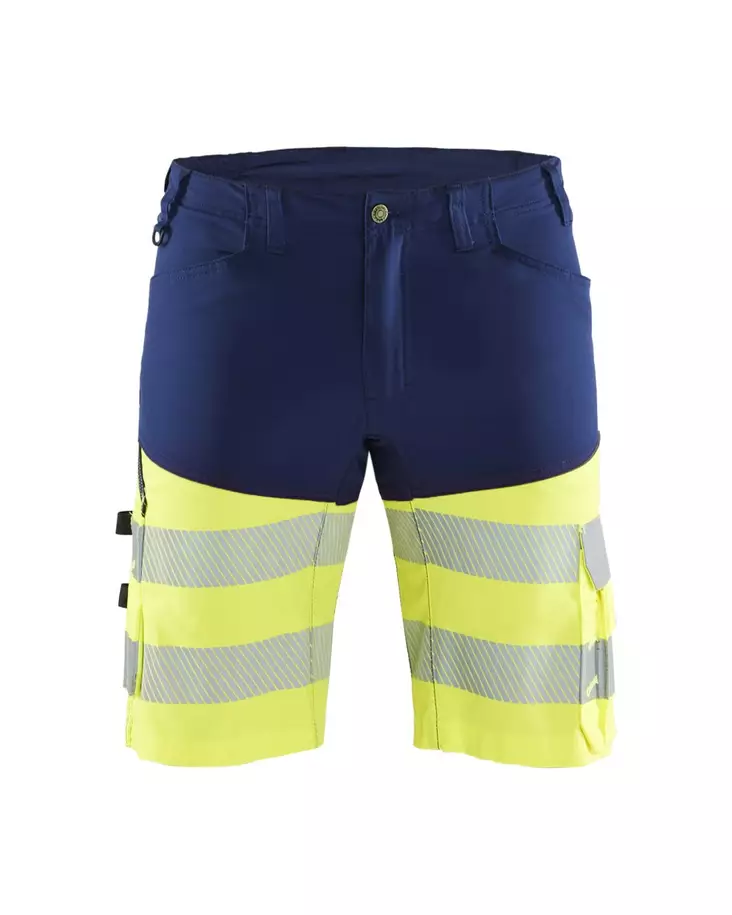Blåkläder Highvis shortsit stretch Mariininsininen/Huomio keltainen - Blåkläder Huomiotyövaatteet - 154118118933 - 1