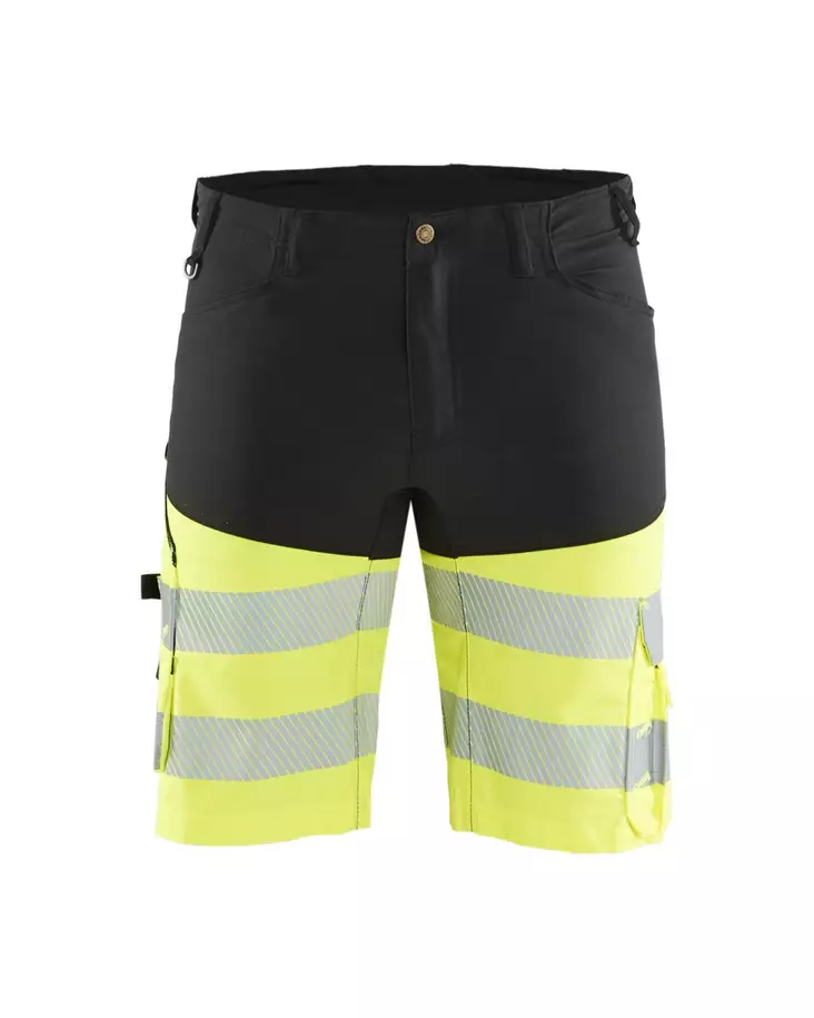 Blåkläder Highvis shortsit stretch Musta/Huomio keltainen - Blåkläder Huomiotyövaatteet - 154118119933 - 1